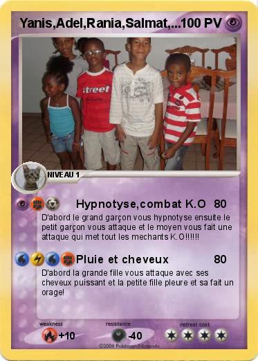 Pokemon Yanis,Adel,Rania,Salmat,...