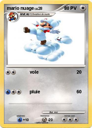Pokemon mario nuage