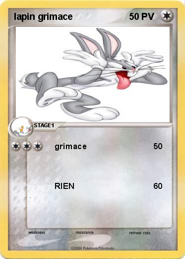 Pokemon lapin grimace 