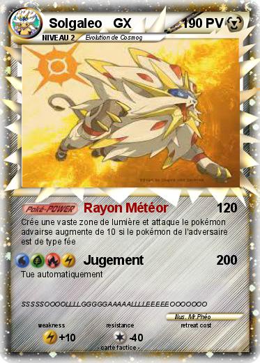 Pokemon Solgaleo   GX
