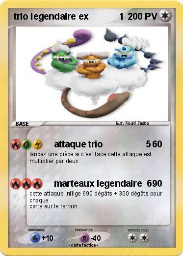 Pokemon trio legendaire ex            1