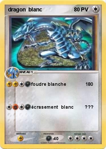 Pokemon dragon  blanc  