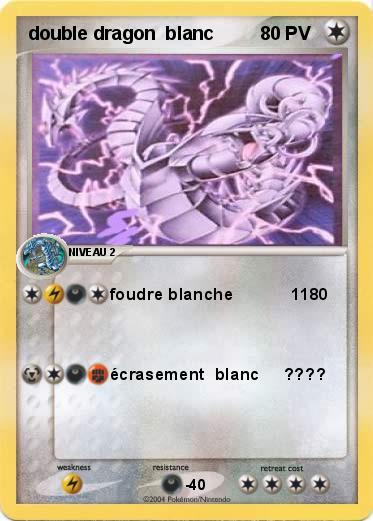 Pokemon double dragon  blanc  