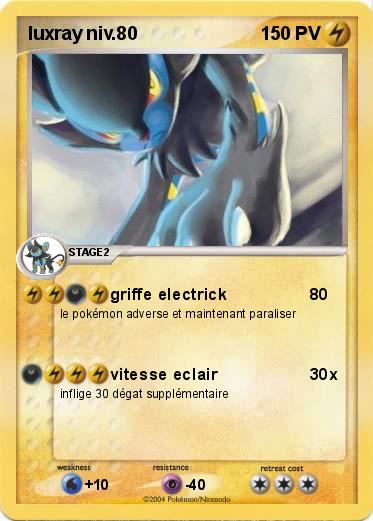 Pokemon luxray niv.80