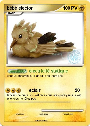 Pokemon bébé elector