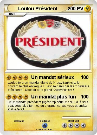 Pokemon Loulou Président