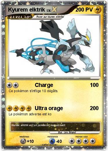 Pokemon Kyurem elktrik