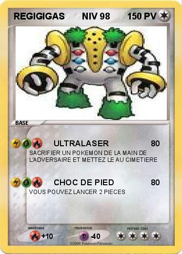 Pokemon REGIGIGAS       NIV 98