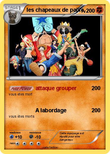 Pokemon les chapeaux de paille