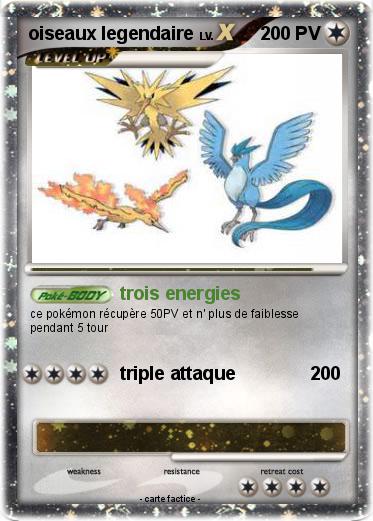 Pokemon oiseaux legendaire