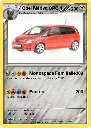 Pokemon Opel Mériva OPC 1