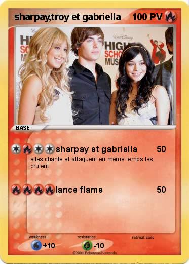 Pokemon sharpay,troy et gabriella