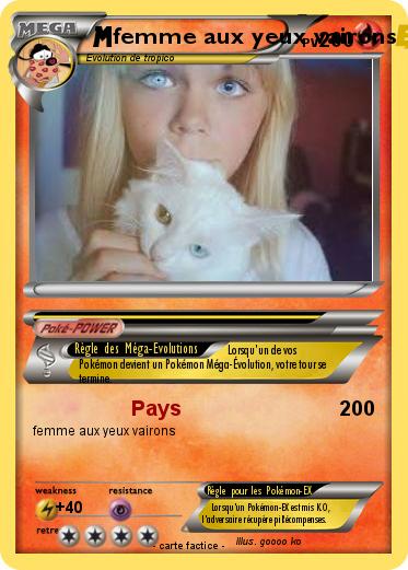 Pokemon femme aux yeux vairons