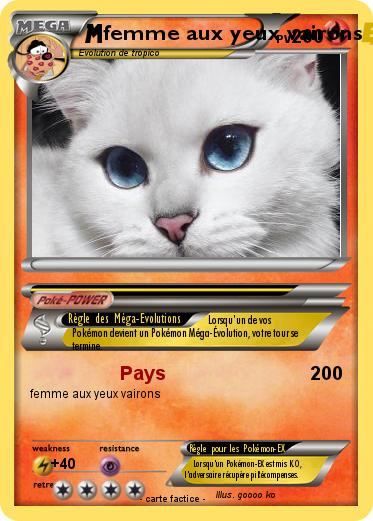 Pokemon femme aux yeux vairons