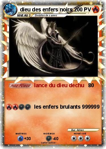 Pokemon dieu des enfers noirs
