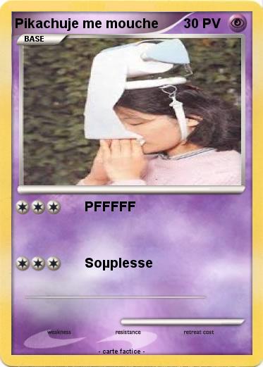 Pokemon Pikachuje me mouche