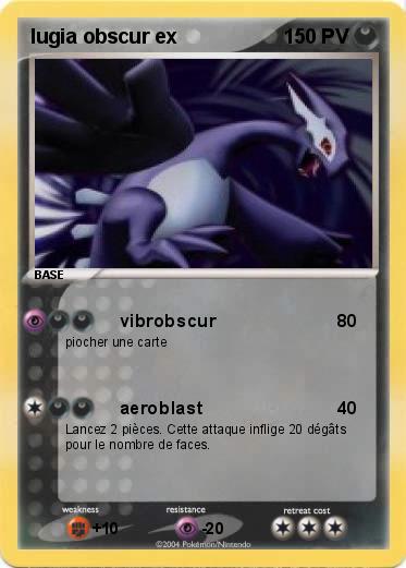 Pokemon lugia obscur ex