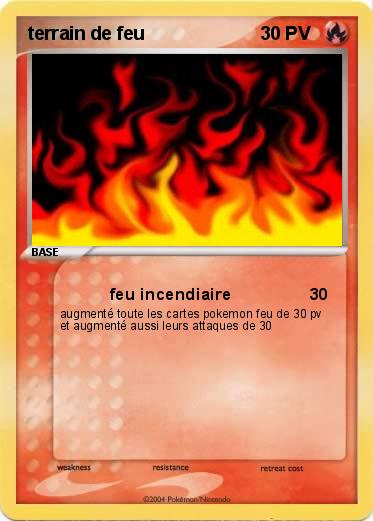 Pokemon terrain de feu