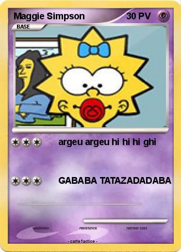 Pokemon Maggie Simpson
