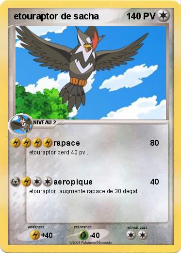 Pokemon etouraptor de sacha 