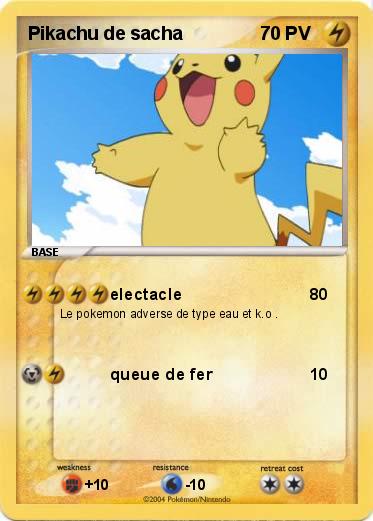 Pokemon Pikachu de sacha 