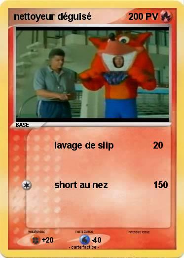 Pokemon nettoyeur déguisé