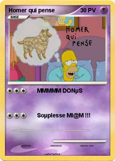 Pokemon Homer qui pense