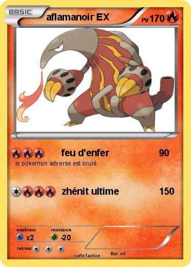 Pokemon aflamanoir EX