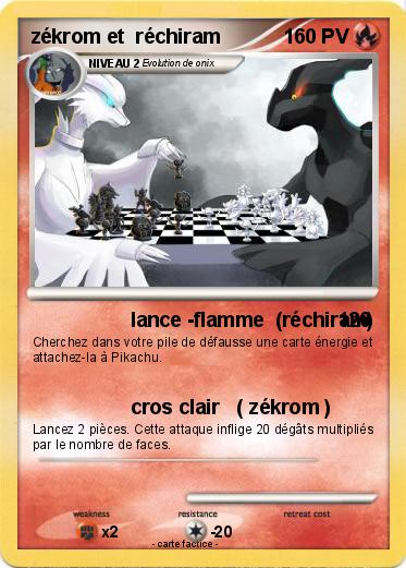 Pokemon zékrom et  réchiram