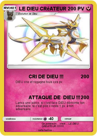 Pokemon LE DIEU CRéATEUR