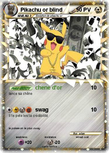 Pokemon Pikachu or blind