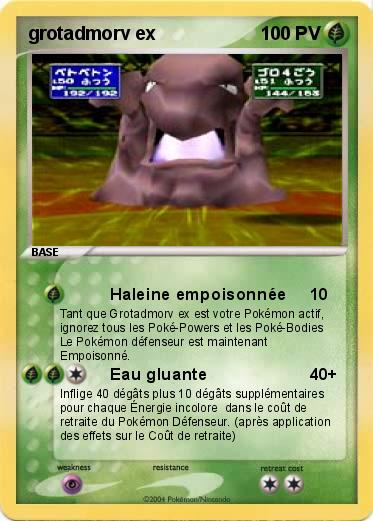 Pokemon grotadmorv ex 