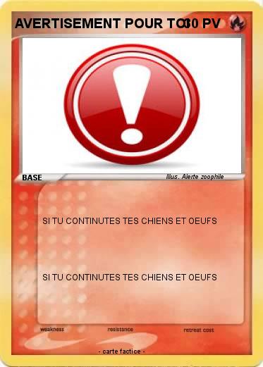 Pokemon AVERTISEMENT POUR TOI