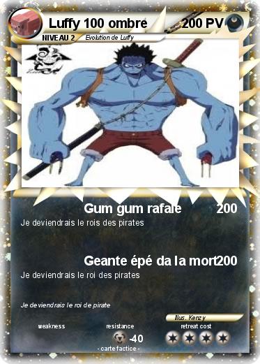 Pokemon Luffy 100 ombre