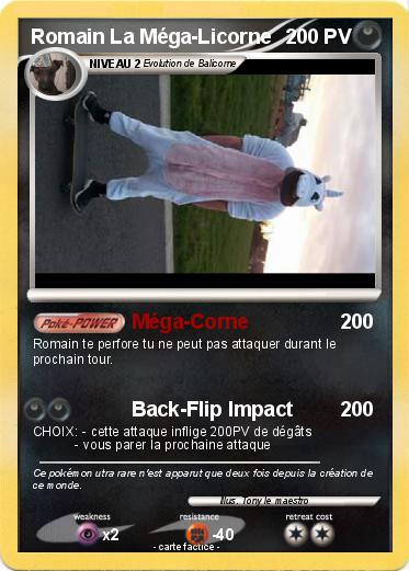 Pokemon Romain La Méga-Licorne