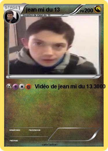Pokemon jean mi du 13