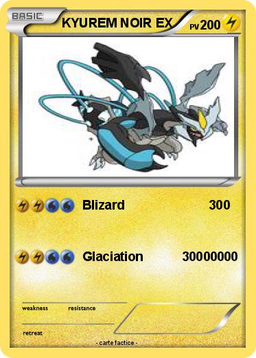 Pokemon KYUREM NOIR EX