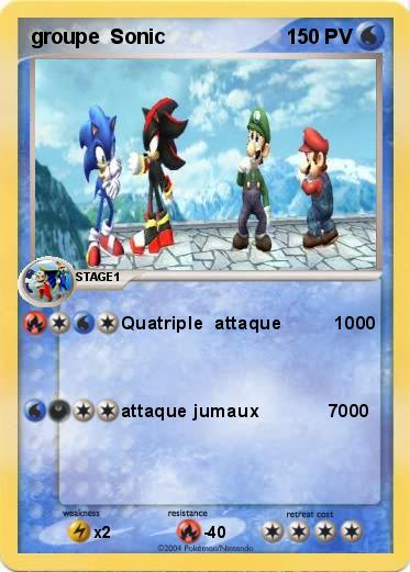 Pokemon groupe  Sonic 