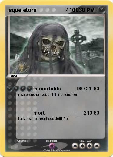 Pokemon squeletore                   4100