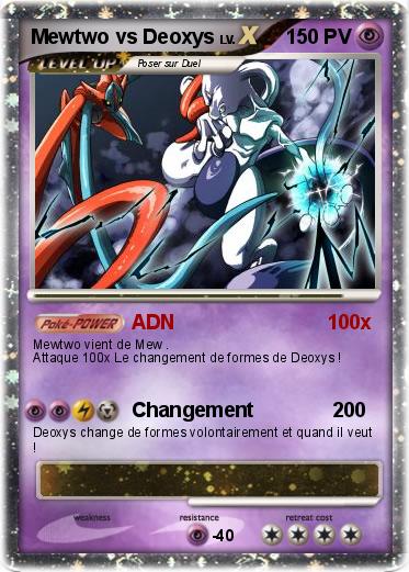 Pokemon Mewtwo vs Deoxys