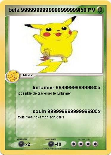 Pokemon beta 9999999999999999999