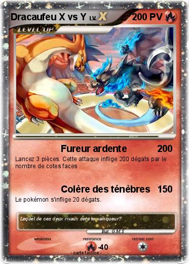 Pokemon Dracaufeu X vs Y