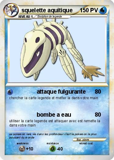 Pokemon squelette aquitique