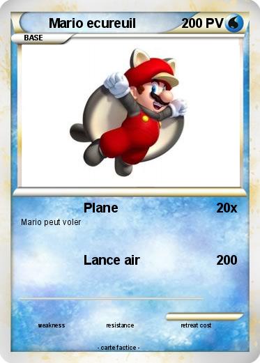 Pokemon Mario ecureuil