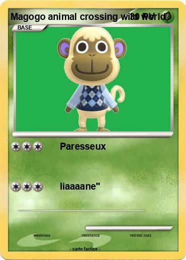 Pokemon Magogo animal crossing wild world