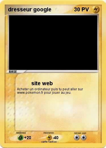 Pokemon dresseur google