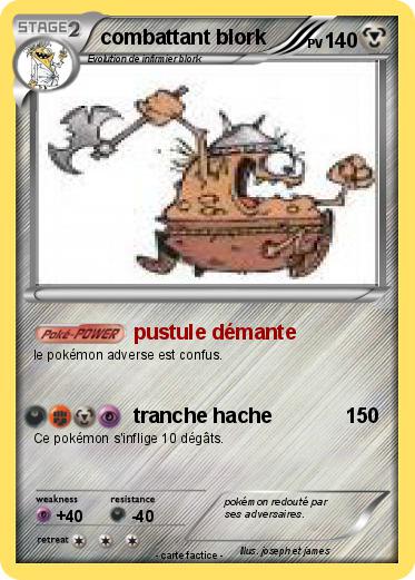 Pokemon combattant blork