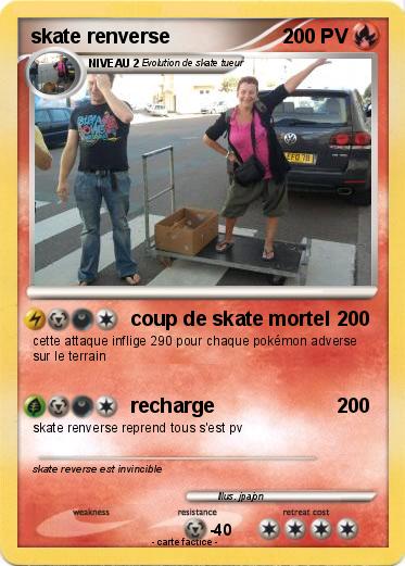 Pokemon skate renverse