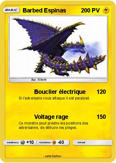 Pokemon Barbed Espinas