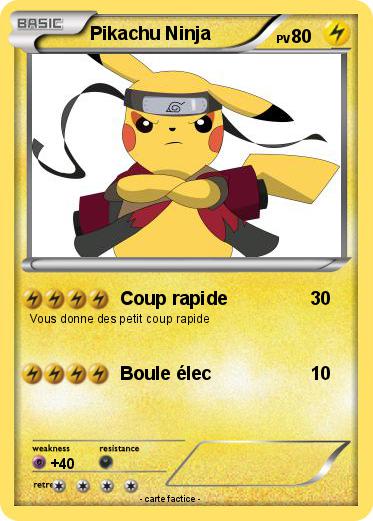 Pokemon Pikachu Ninja
